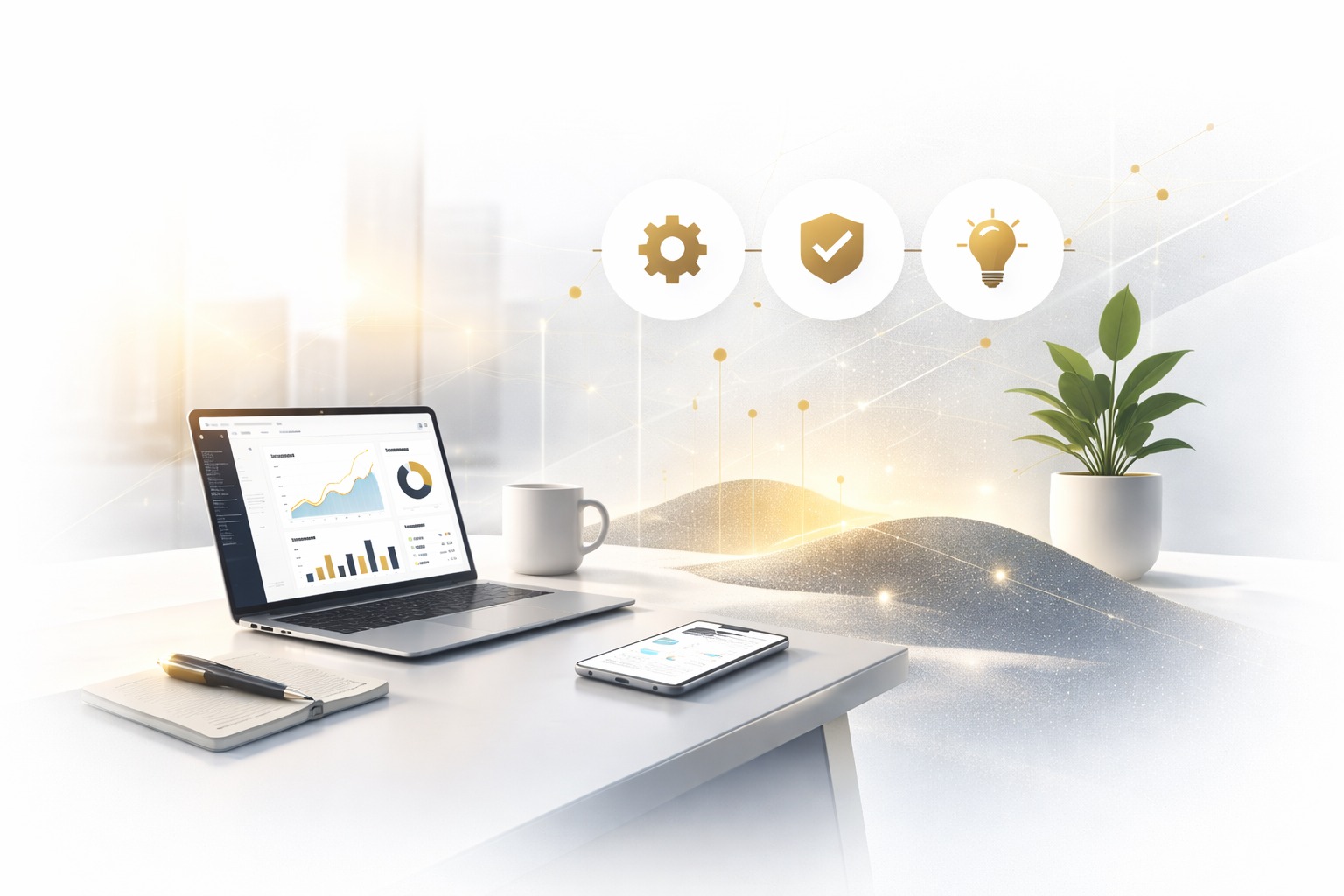 Accountify founder workspace and modern accounting setup